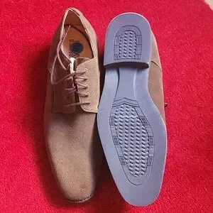 Brand New JD Fisk Men\'s Lace Up Suede Shoes BRAND NEW Mens Rare JD Fisk Brown Suede Wingtips Sz 10 | eBay main image 4